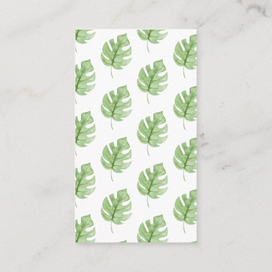 オベビージャングル赤ちゃんシャワーおむつラッフルエンクロシュル エンクロージャーカード (裏面)