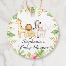 オベビージャングル赤ちゃんシャワー好意ギフトラベル フェイバータグ