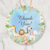 オベビージャングル赤ちゃんシャワー好意ギフトラベル フェイバータグ (正面)