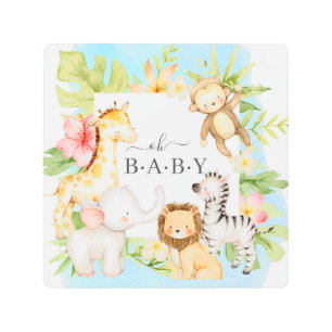 オベビージャングル メタルプリント