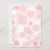 オベビースイートピンクアーチガールベビーシャワー 招待状 (裏面)