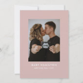 オベビースクリプトダスティバラフォトベビーシャワー 招待状 (裏面)