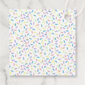 オベビーズドーナツ散水双子の女の子の赤ちゃんシャワー フェイバータグ (裏面)