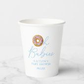 オベビーズドーナツ散水双子の少年の赤ちゃんシャワー 紙コップ (正面)