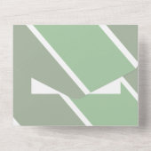 オベビータイポグラフィベビーシャワー踊り文字 オールインワン招待状 (裏面)