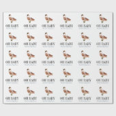 オベビーダック/マラルドホワイトボーイベビーシャワー ラッピングペーパー (フラット)