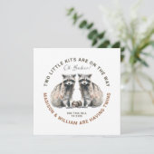 オベビーツインツインズオンザウェイキュートツインアライグマ 招待状 (スタンド正面)