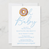 オベビードナットスプリンクルボーイズ赤ちゃんシャワー招待状 招待状 (正面)