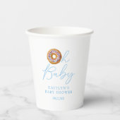 オベビードナットスプリンクルボーイズ赤ちゃんシャワー 紙コップ (正面)