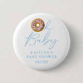 オベビードナットスプリンクルボーイズ赤ちゃんシャワー 缶バッジ (正面)