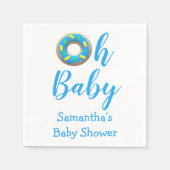 オベビードーナッツベイビーシャワー スタンダードカクテルナプキン (正面)