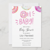 オベビードーナッツベイビーシャワー 招待状 (正面)