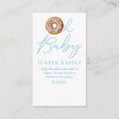 オベビードーナツ振りかける赤ちゃんシャワーおむつラッフルE エンクロージャーカード (正面)