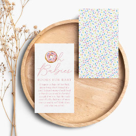 オベビードーナツ散水赤ちゃんシャワー予約リクエスト エンクロージャーカード