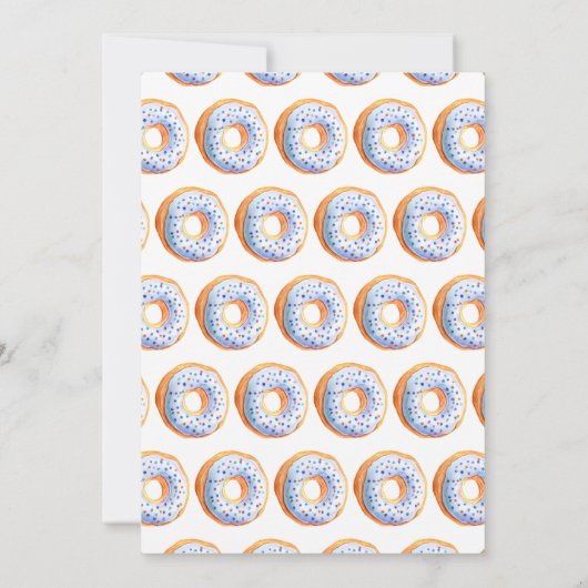 オベビードーナツ赤ちゃんシャワー 案内状 (裏面)