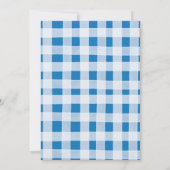 オベビーネイビーカボチャフローラベビーシャワー 招待状 (裏面)