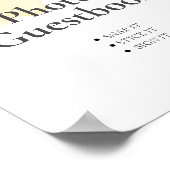 オベビーハニービーフォトシャワーゲストブック ポスター (角)