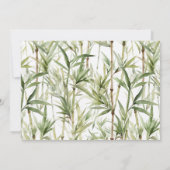 オベビーパンダベアーバンブベイビーシャワー 招待状 (裏面)