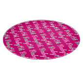 オベビーパーソナライズされたピンク女の子らしい女の子 カッティングボード (角)