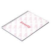 オベビーパーソナライズされたピンク女の子らしい女の子 ノートブック (左側)