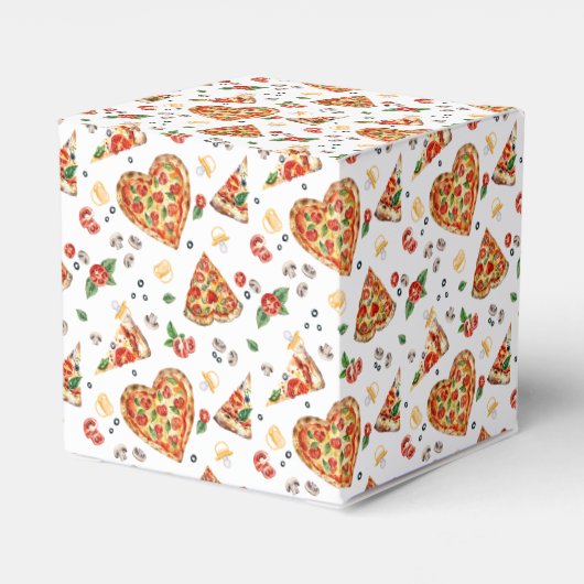 オベビーピザとパシファイア赤ちゃんシャワー恵みボックス フェイバーボックス (裏面サイド)