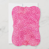 オベビーピンクウォーターカラーベビーシャワー 招待状 (裏面)