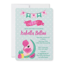 オベビーピンクフラミンゴベビーシャワー