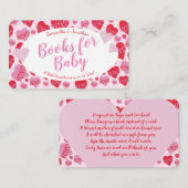 オベビーピンクレッドスイートハーツベビー エンクロージャーカード (正面/裏面)