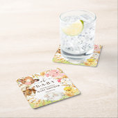 オベビーファームアニマルズスクエア紙コースター スクエアペーパーコースター (インサイチュ)