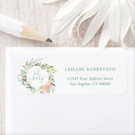 オベビーフローラウォーターカラーパステルリースミント ラベル