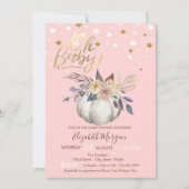 オベビーフローラカボチャ星ベビーシャワー 招待状 (正面)