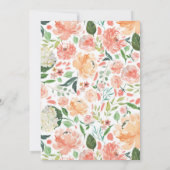 オベビーフローラリースベビーシャワー招待状 招待状 (裏面)