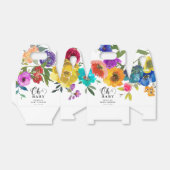 オベビーブライト&はっきりした花模様ベビーシャワー フェイバーボックス (折り畳みなし)