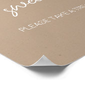 オベビーブラウンミニマルベビーは甘い ポスター (角)