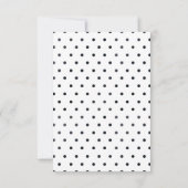 オベビーブラックフォイル赤ちゃんシャワー招待状 招待状 (裏面)