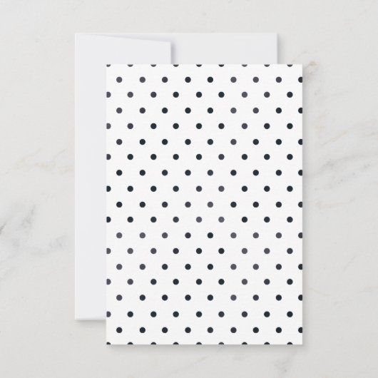 オベビーブラックフォイル赤ちゃんシャワー招待状 招待状 (裏面)