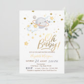 オベビープラネットクラウドスターベイビーシャワー 招待状 (スタンド正面)