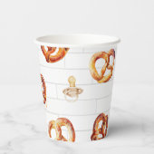 オベビープレッツェル&パシファイアニュートラルベビーシャワー 紙コップ (裏面)