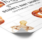 オベビープレッツェル&パシファイアベビーシャワーへようこそ ポスター (角)