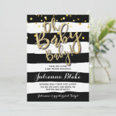 オベビーベビーツインズベビーシャワー招待状 招待状 (スタンド正面)