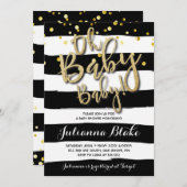 オベビーベビーツインズベビーシャワー招待状 招待状 (正面/裏面)