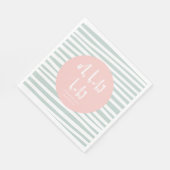 オベビーベビーツインベイビーシャワーパーティーナプキン スタンダードランチョンナプキン (角)