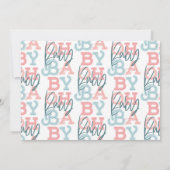 オベビーベビーモダン写真誕生のお知らせ (裏面)