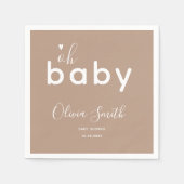 オベビーベージュ スタンダードカクテルナプキン (正面)