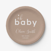 オベビーベージュ ペーパープレート (正面)