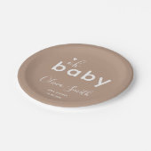 オベビーベージュ ペーパープレート (アングル)