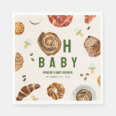 オベビーペストリー+おしゃれなニュートラルベビーシャワー スタンダードランチョンナプキン (正面)