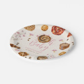 オベビーペストリー+おしゃれな女の子ベビーシャワー ペーパープレート (アングル)