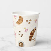 オベビーペストリー&おしゃれな女の子ベビーシャワー 紙コップ (裏面)