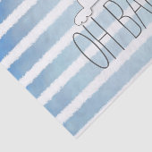 オベビーホワイトバニーラビットブルーストライプ 薄葉紙 (詳細)